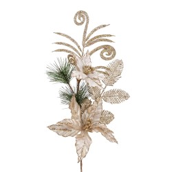 Clayre & Eef Decorative Branch Silver colored Plastic