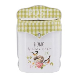 Clayre & Eef Buca delle lettere Bianco Metallo