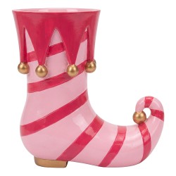 Clayre & Eef Pot de fleurs Rose Polyrésine