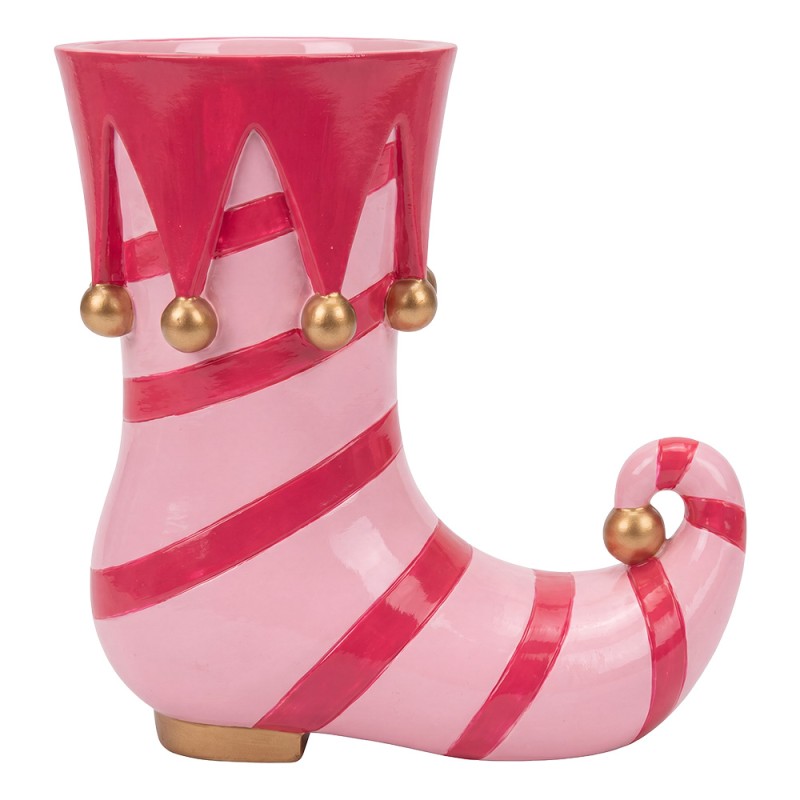 Clayre & Eef Pot de fleurs Rose Polyrésine