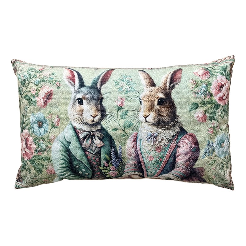 Clayre & Eef Sierkussen 35x50x4 cm Groen Polyester
