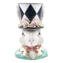 Clayre & Eef Statuetta decorativa Coniglio Bianco Plastica