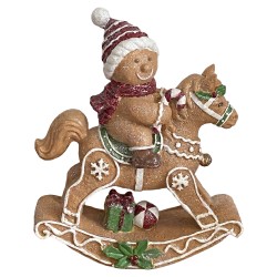 Clayre & Eef Image de décoration Cheval Marron Plastique