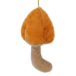 Clayre & Eef Decoration Mushroom Orange Textile