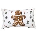 Clayre & Eef Sierkussen Beige Polyester Gingerbread man