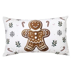Clayre & Eef Sierkussen Beige Polyester Gingerbread man