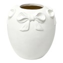 Clayre & Eef Vase White Terracotta