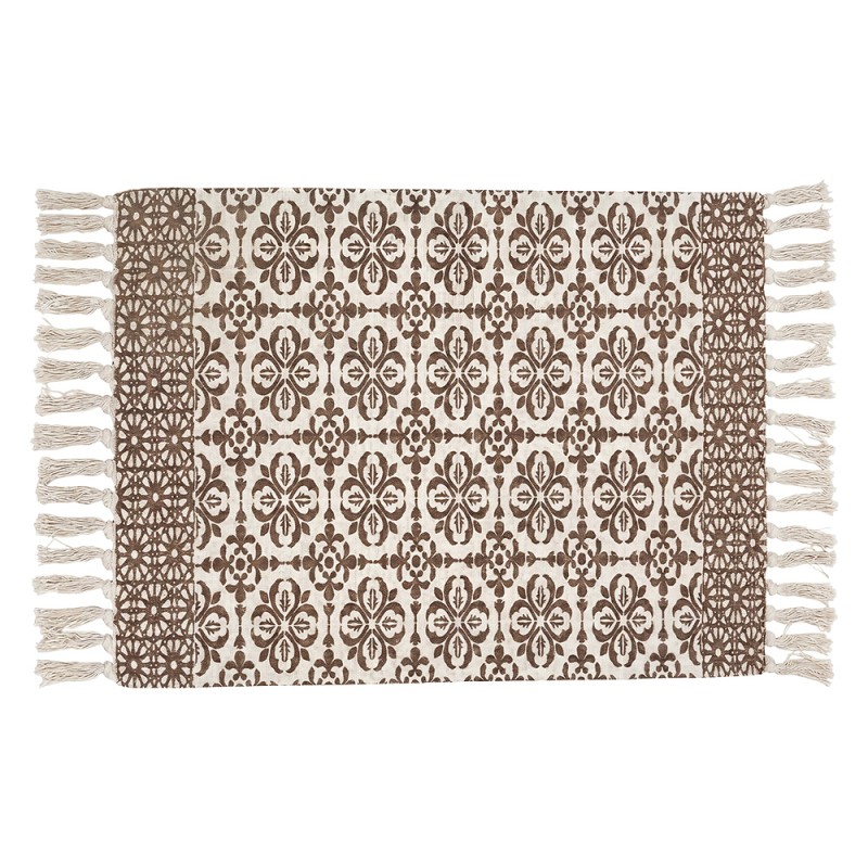 Clayre & Eef Rug Beige Cotton