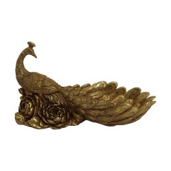 Clayre & Eef Decorative Bowl Gold colored Plastic