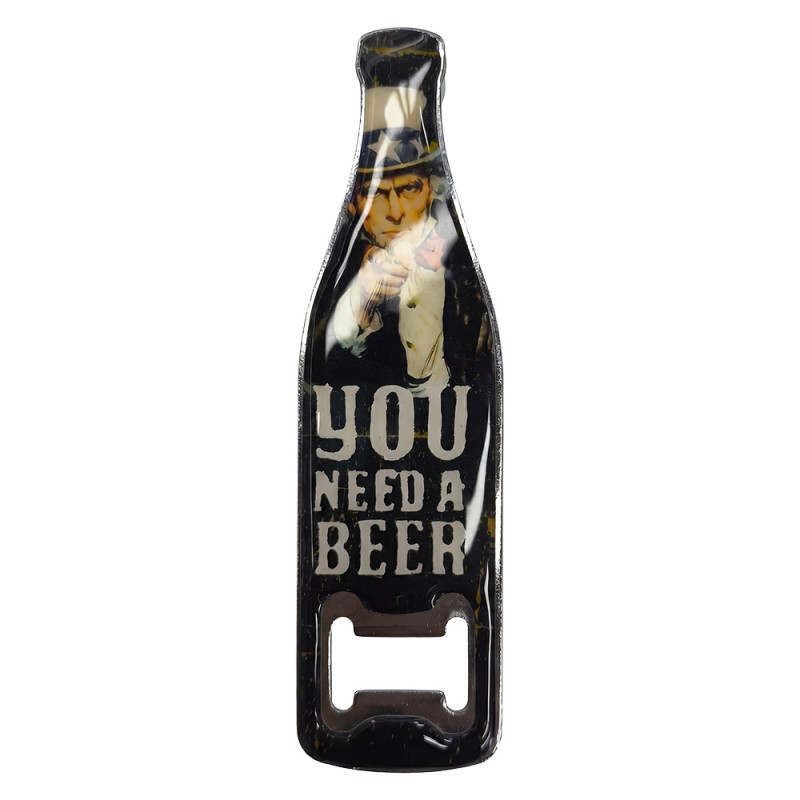 Clayre & Eef Bottle Opener Black Metal