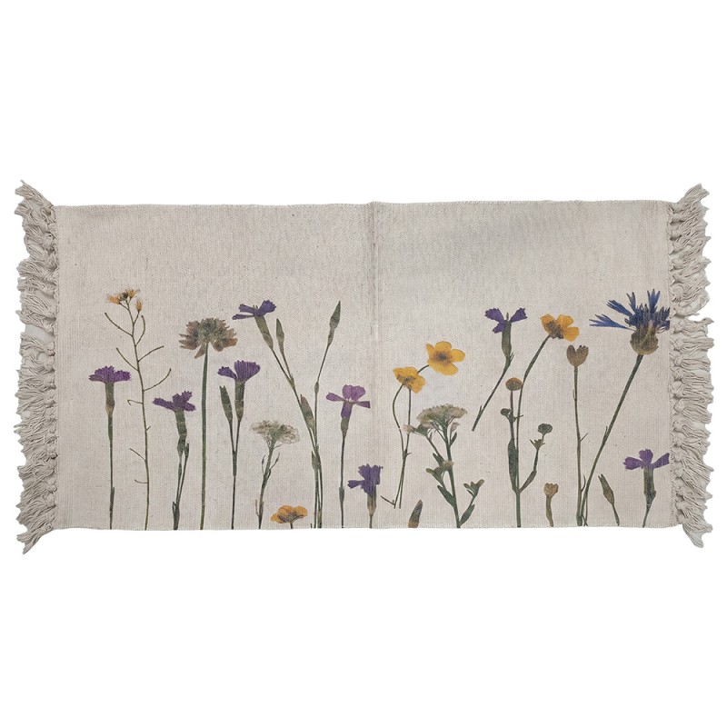 Clayre & Eef Tappeto Beige Cotone