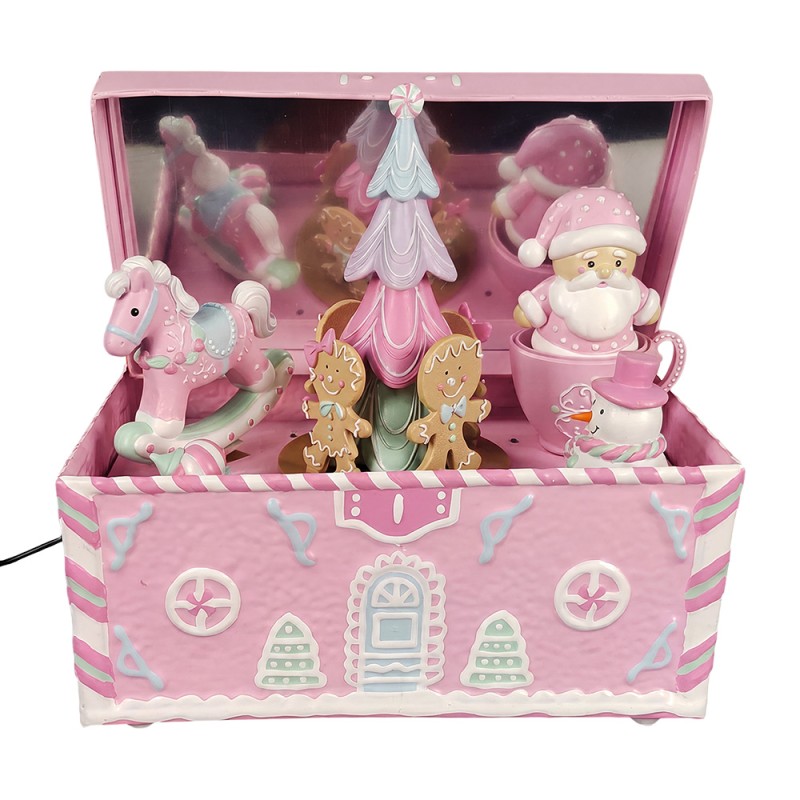 Clayre & Eef Carillon Rosa Plastica