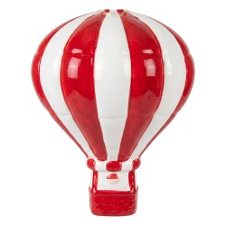 Clayre & Eef Weihnachtsanhänger Ballon Weiß Kunststoff
