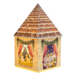 Clayre & Eef Decorative House with LED Brown