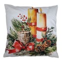 Clayre & Eef Cuscino decorativo 43x43 cm Bianco Poliestere