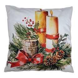 Clayre & Eef Cuscino decorativo 43x43 cm Bianco Poliestere