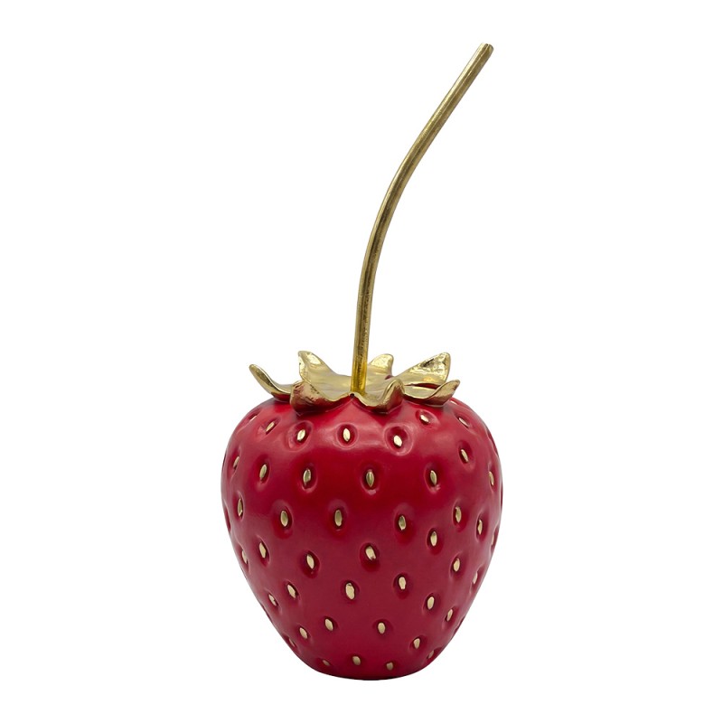Clayre & Eef Decoration Strawberries Red Plastic