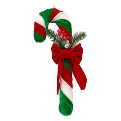 Clayre & Eef Weihnachtsdekorationsfigur Zuckerstange 15x5x46 cm Rot Synthetisch