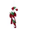 Clayre & Eef Weihnachtsdekorationsfigur Zuckerstange 15x5x46 cm Rot Synthetisch