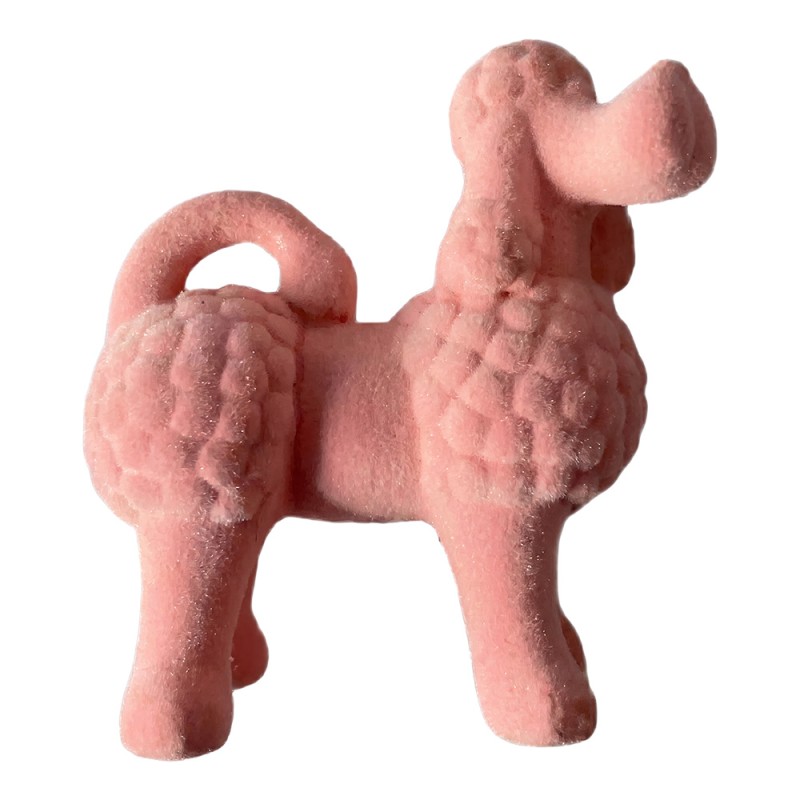 Clayre & Eef Image de décoration Chien Rose Plastique