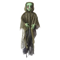 Clayre & Eef Halloween-Dekoration Grün Kunststoff