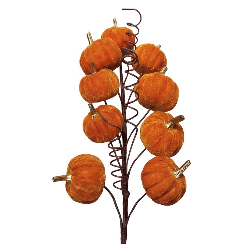 Clayre & Eef Decoratie Beeld Pompoen Oranje Kunststof
