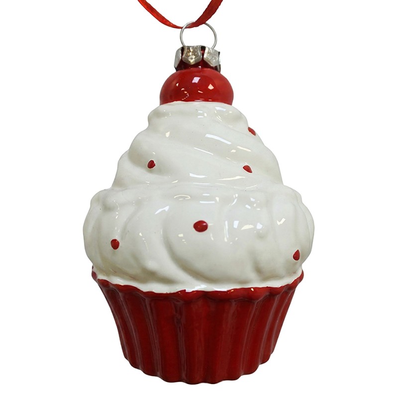 Clayre & Eef Christmas Ornament White Plastic