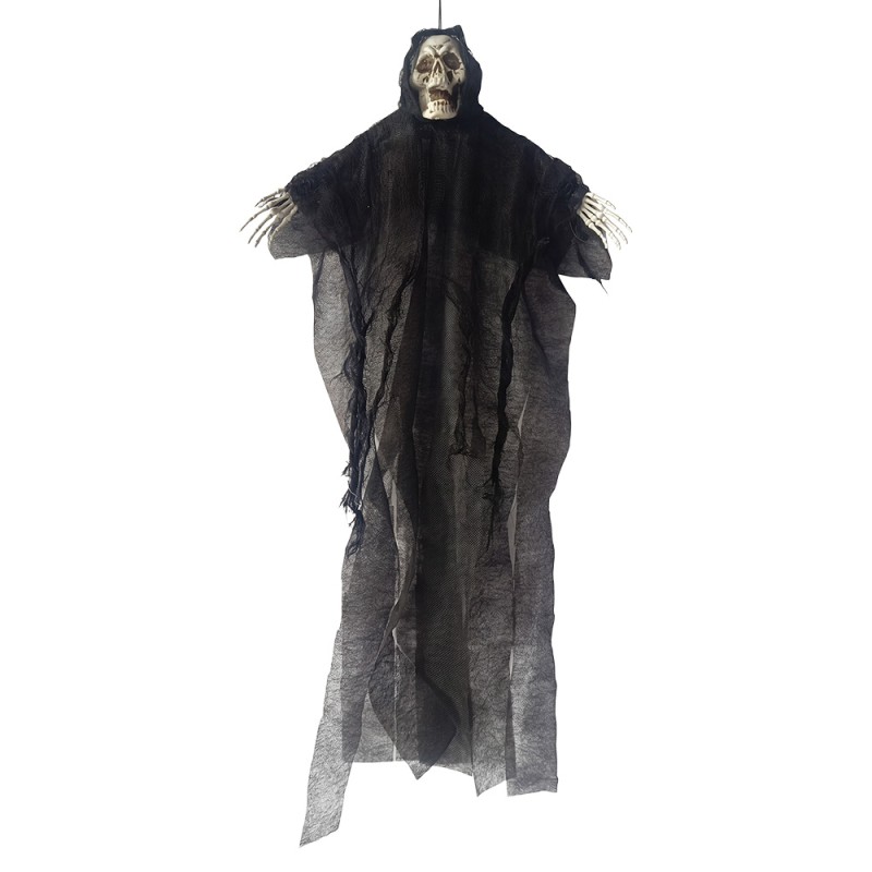 Clayre & Eef Decorazione di halloween Spettro Nero Plastica
