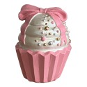 Clayre & Eef Decoratie Beeld Cupcake Roze Polyresin