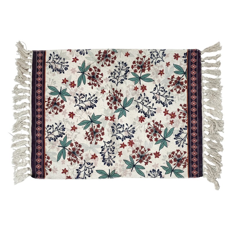 Clayre & Eef Vloerkleed Beige Katoen