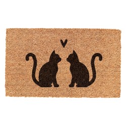 Clayre & Eef Zerbino Marrone Cocco Gatti
