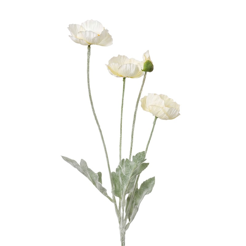 Clayre & Eef Fleur artificielle Blanc Plastique