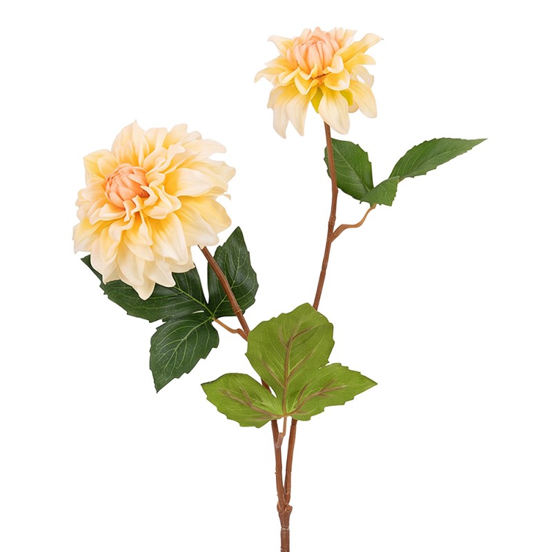 Clayre & Eef Artificial Flower Yellow Plastic