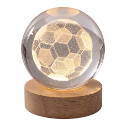 Clayre & Eef Tafellamp Bruin Glas