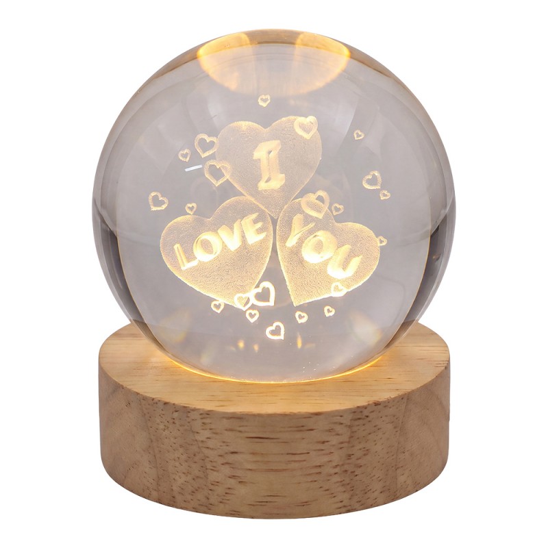 Clayre & Eef Tafellamp Bruin Glas
