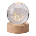 Clayre & Eef Tafellamp Bruin Hout
