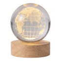 Clayre & Eef Tafellamp Bruin Glas