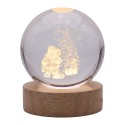 Clayre & Eef Tafellamp Bruin Hout