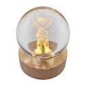 Clayre & Eef Tafellamp Bruin Glas