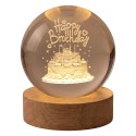 Clayre & Eef Tafellamp Bruin Hout