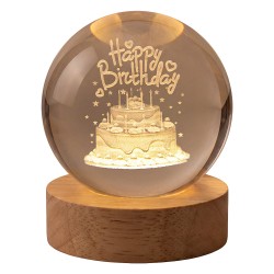 Clayre & Eef Tafellamp Bruin Hout