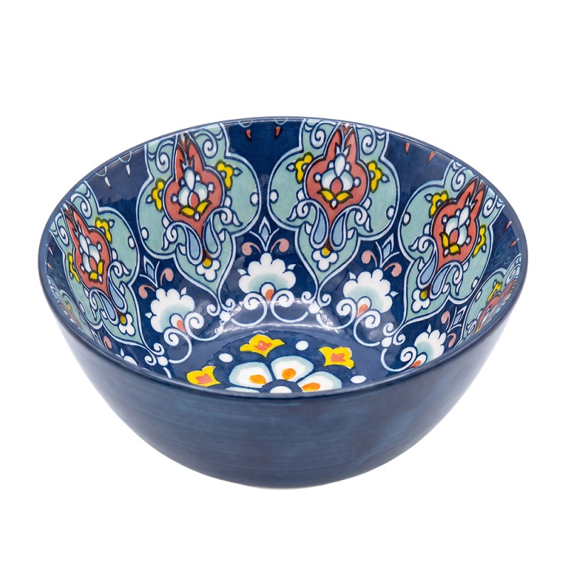 Clayre & Eef Ciotola Blu Ceramica