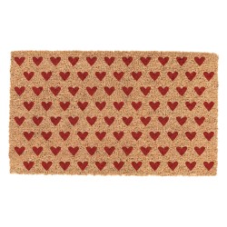 Clayre & Eef Door Mat Brown Coconut