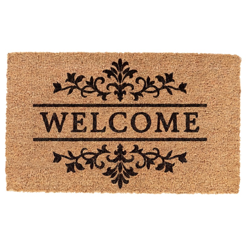 Clayre & Eef Door Mat Brown Coconut