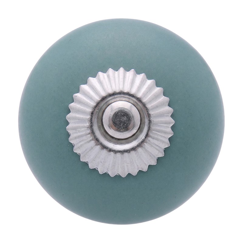 Clayre & Eef Türknauf Ø 4 cm Grün Keramik