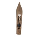 Clayre & Eef Wandhaken 27x9x35 cm Braun Holz