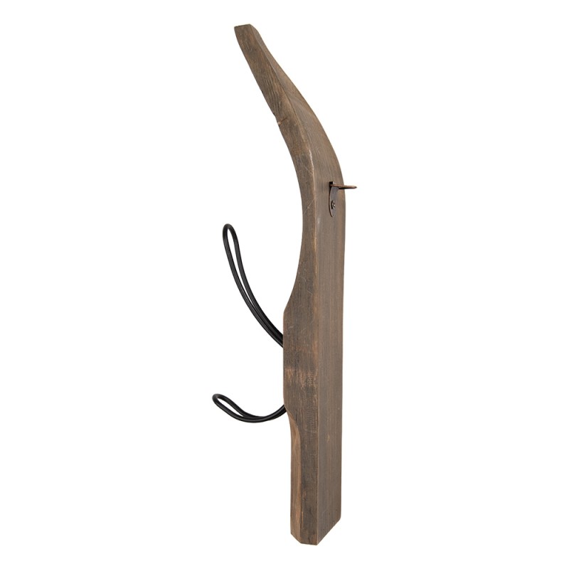 Clayre & Eef Wandhaken 27x9x35 cm Braun Holz