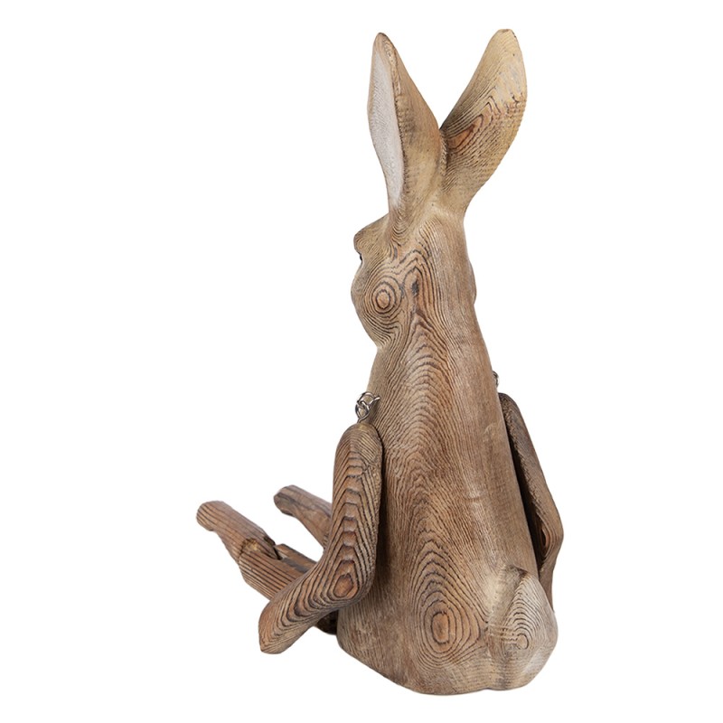 Clayre & Eef Figur Kaninchen Braun Holz