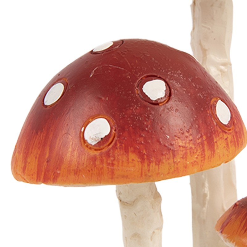 Clayre & Eef Statuetta Fungo Rosso Plastica