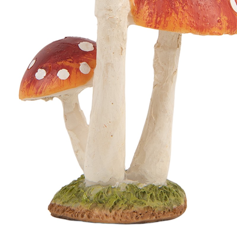 Clayre & Eef Statuetta Fungo Rosso Plastica